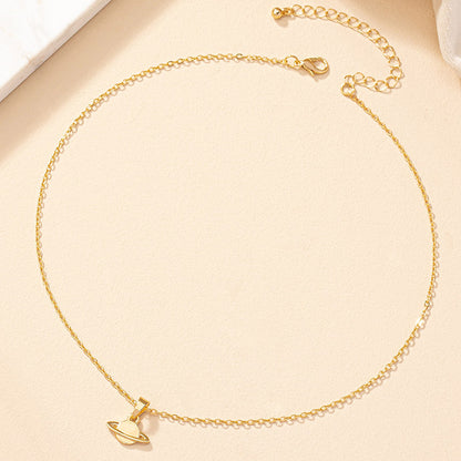 Simple Style Rose Bee Shell Alloy Plating Women's Pendant Necklace