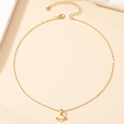 Simple Style Rose Bee Shell Alloy Plating Women's Pendant Necklace