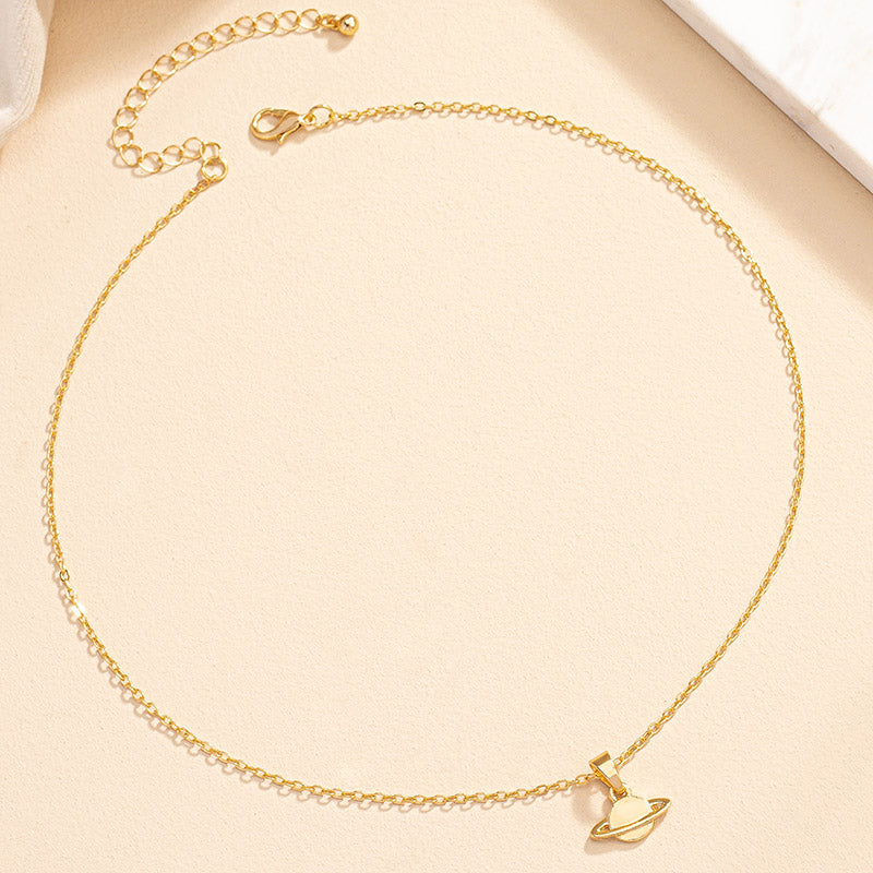 Simple Style Rose Bee Shell Alloy Plating Women's Pendant Necklace