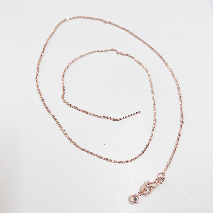 Simple Style Classic Style Solid Color Copper 18k Gold Plated 24k Gold Plated White Gold Plated Necklace In Bulk