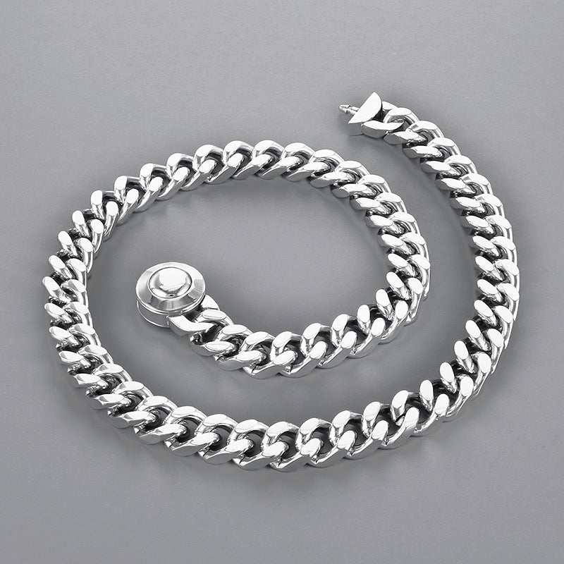 Wholesale Casual Simple Style Geometric Titanium Steel Plating Bracelets Necklace