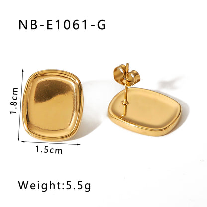 1 Pair Ig Style Vintage Style C Shape Heart Shape Lingge Plating Pleated Inlay Stainless Steel Pearl Zircon 18k Gold Plated Gold Plated Ear Studs