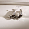 1 Pair Simple Style Geometric Solid Color Plating Copper Ear Studs