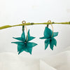 1 Pair Elegant Flower Plating Stainless Steel Gold Plated Drop Earrings