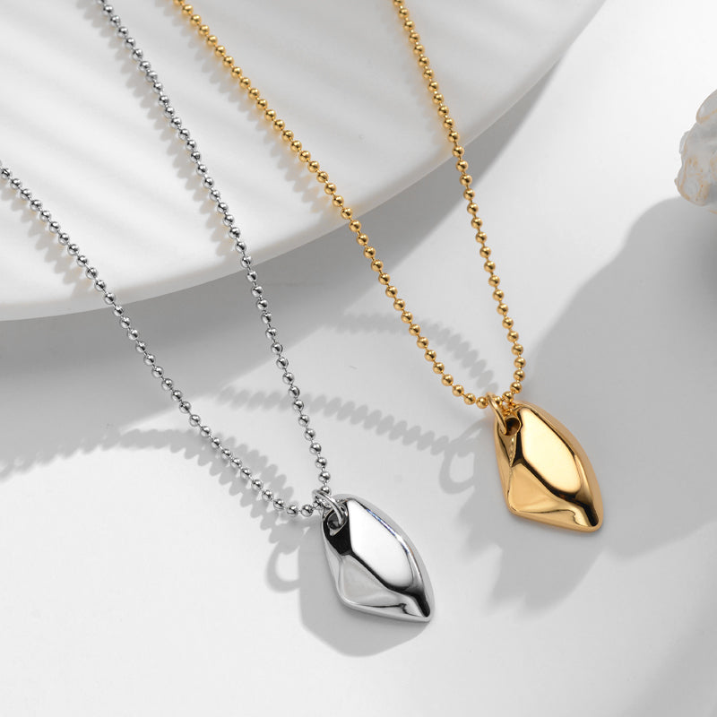 Simple Style Geometric Titanium Steel Plating 18k Gold Plated Pendant Necklace