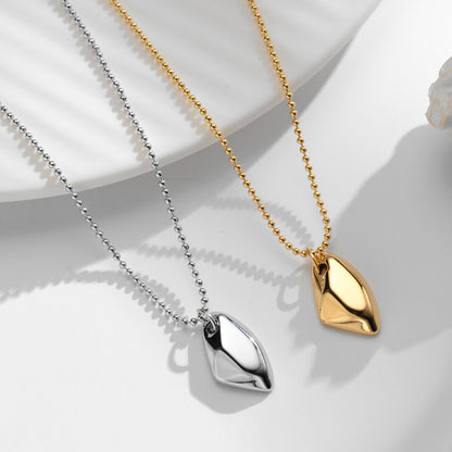 Simple Style Geometric Titanium Steel Plating 18k Gold Plated Pendant Necklace