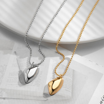 Simple Style Geometric Titanium Steel Plating 18k Gold Plated Pendant Necklace