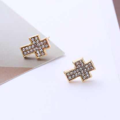 1 Pair Simple Style Commute Round Square Titanium Steel Ear Studs