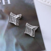 1 Pair Simple Style Commute Round Square Titanium Steel Ear Studs