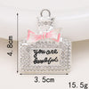 Basic Perfume Bottle Metal Plating Inlay Artificial Gemstones Artificial Pearls Jewelry Accessories