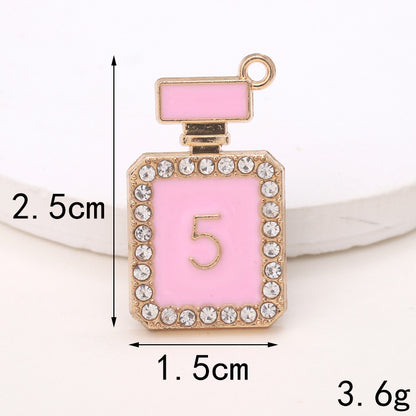 Basic Perfume Bottle Metal Plating Inlay Artificial Gemstones Artificial Pearls Jewelry Accessories