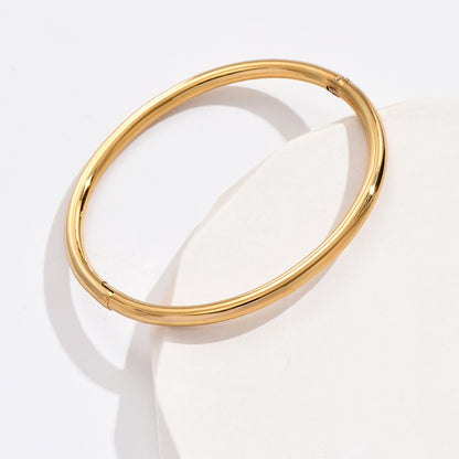 Basic Round Stainless Steel Plating Bangle