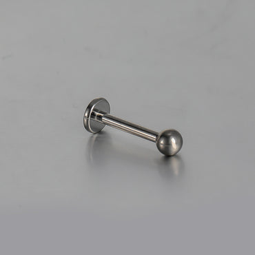 Classic Style Solid Color Pure Titanium Polishing Lip Stud