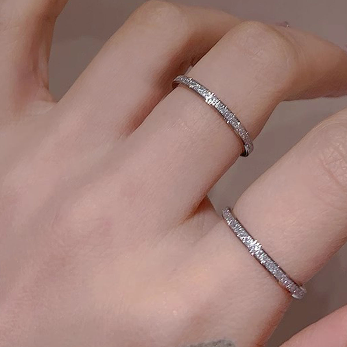 Simple Style Solid Color Classic Style Solid Color Stainless Steel Rings