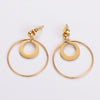 1 Pair Casual Geometric Plating Stainless Steel 18k Gold Plated Drop Earrings