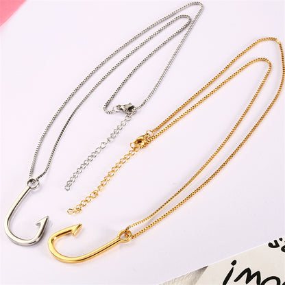 Wholesale Simple Style Geometric Titanium Steel Irregular Plating Earrings Necklace