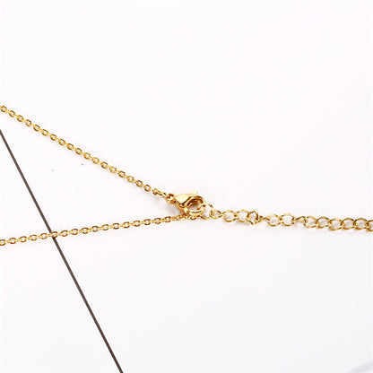 Wholesale Casual Simple Style Palm Titanium Steel Irregular Plating Earrings Necklace