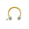 Casual Star Flower Bee Stainless Steel Copper Epoxy Plating Inlay Rhinestones Zircon Rose Gold Plated White Gold Plated Gold Plated Nose Ring