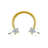 Casual Star Flower Bee Stainless Steel Copper Epoxy Plating Inlay Rhinestones Zircon Rose Gold Plated White Gold Plated Gold Plated Nose Ring