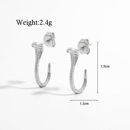 1 Pair Elegant Sweet Flower Snake Snowflake Plating Hollow Out Inlay Sterling Silver Pearl Zircon White Gold Plated Rhodium Plated Ear Studs