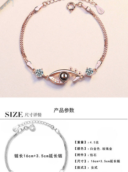 Simple Style Eye Copper Zircon Bracelets In Bulk