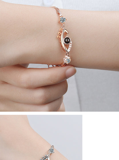 Simple Style Eye Copper Zircon Bracelets In Bulk