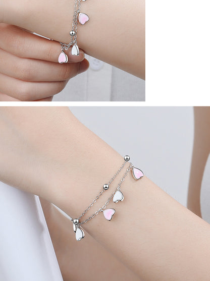 Ig Style Sweet Heart Shape Copper Bracelets In Bulk