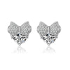 1 Pair Lady Bow Knot Inlay Copper Zircon Ear Studs