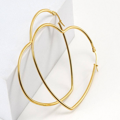 1 Pair Simple Style Round Letter Plating Hollow Out Stainless Steel 18k Gold Plated Silver Plated Earrings