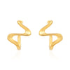 1 Pair French Style Modern Style Simple Style Curve Spiral Stripe Irregular Plating Stainless Steel 18k Gold Plated Ear Studs