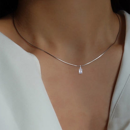 Simple Style Water Droplets Stainless Steel Necklace