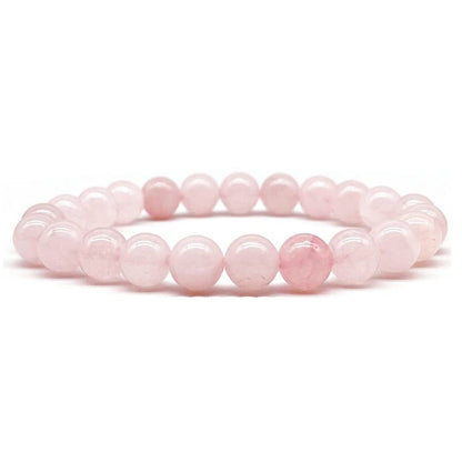 Simple Style Solid Color Natural Stone Beaded Bracelets