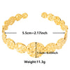 Simple Style Round Solid Color 304 Stainless Steel 18K Gold Plated Bangle In Bulk