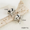 1 Pair Casual Basic Waves Plating Hollow Out Stainless Steel 14k Gold Plated Ear Studs