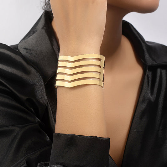 Ig Style Simple Style Geometric Iron Plating Gold Plated Women's Bangle