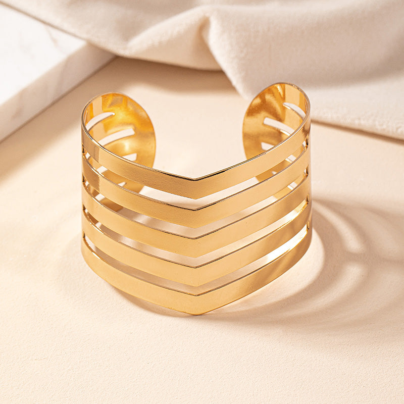 Ig Style Simple Style Geometric Iron Plating Gold Plated Women's Bangle