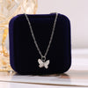 Hot-Selling Butterfly Pendant Necklace Creative Retro Simple Alloy Clavicle Chain Wholesale Nihaojewelry