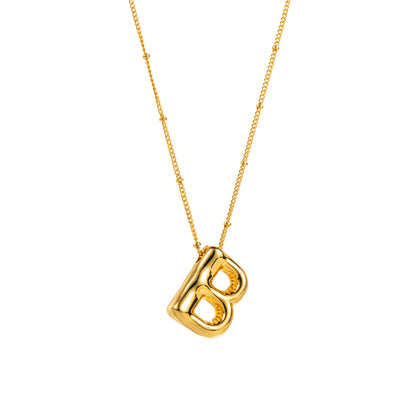 Modern Style Simple Style Letter Copper Pendant Necklace