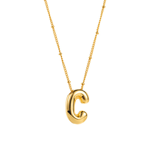 Modern Style Simple Style Letter Copper Pendant Necklace