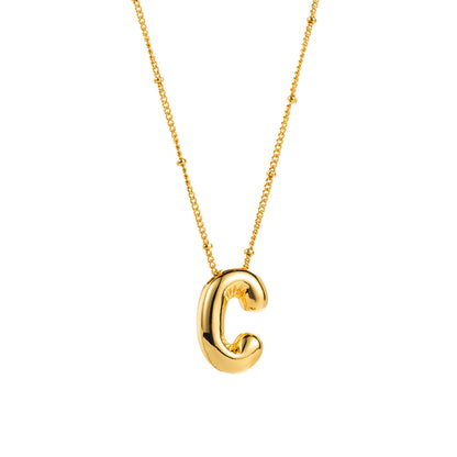 Modern Style Simple Style Letter Copper Pendant Necklace