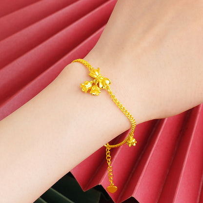 1 Piece Fashion Bow Knot Copper Plating Women's Rings Bracelets Necklace