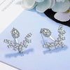 1 Pair Sweet Geometric Solid Color Plating Inlay Copper Zircon Ear Studs