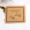 1 Pair Ig Style Simple Style Devil's Eye Inlay Copper Zircon Earrings