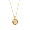 Modern Style Simple Style Round Constellation Copper Zircon Pendant Necklace In Bulk