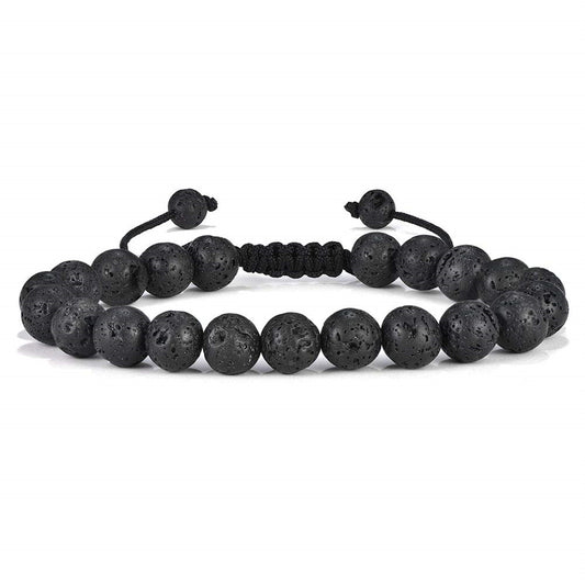 Casual Classic Style Elephant Stainless Steel Volcanic Rock Beaded Unisex Bracelets