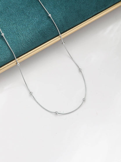 Ig Style Simple Style Solid Color Stainless Steel Necklace