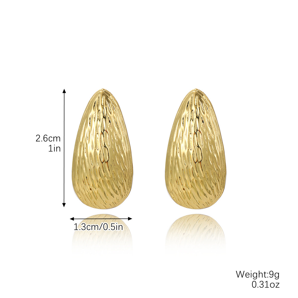 Fashion Geometric Alloy Plating Gem Women's Ear Studs 1 Pair