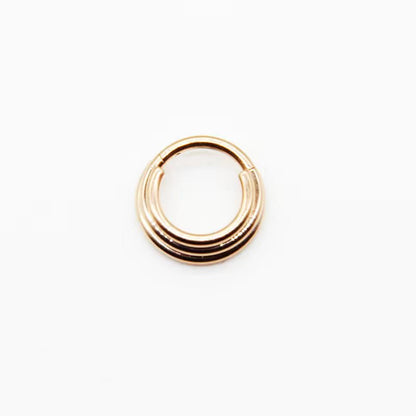 1 Piece Exaggerated Simple Style Solid Color Plating Three-dimensional Stainless Steel Titanium Steel 18k Gold Plated Rose Gold Plated Gold Plated Earrings