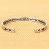 Casual Classic Style Letter Stainless Steel Polishing Bangle