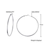 1 Pair Simple Style Geometric Stainless Steel Hoop Earrings